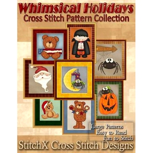 Cross Holiday Stitch Pattern 9781500346621 预订 Collection Whimsical