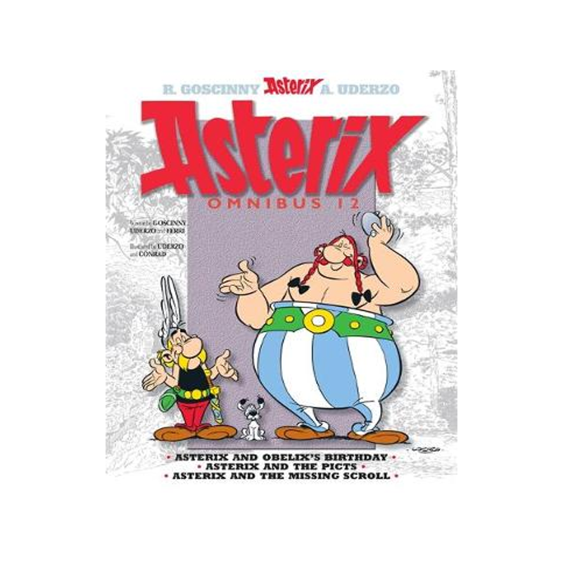 英文原版 高卢英雄历险记 34-36 合订本 卷十二 儿童漫画 Asterix Omnibus 12 生日快乐! 阿斯特克斯与皮克特人 丢失的卷轴