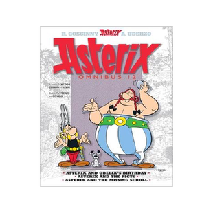 英文原版 高卢英雄历险记 34-36 合订本 卷十二 儿童漫画 Asterix Omnibus 12 生日快乐！ 阿斯特克斯与皮克特人 丢失的卷轴