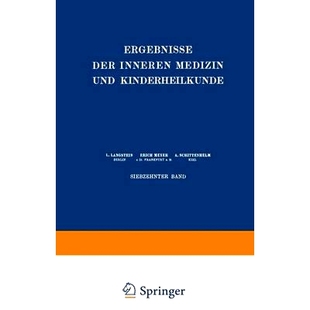 预订 Ergebnisse der Inneren Medizin und Kinderheilkunde: Siebzehnter Band: 9783642887680