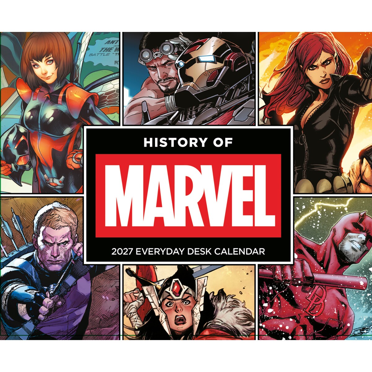 预售 漫威 2027年桌面台历 每天一页 Marvel 2027 Desk Block Calendar 超级英雄漫画周边 英文原版 进口日历