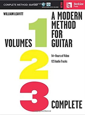 【预订】A Modern Method for Guitar: Volumes 1, 2, and 3 Complete with 14 Hours of Video Lessons and 123 Audio Trac...