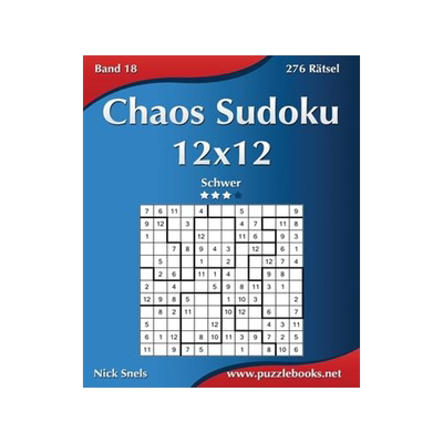 [预订]Chaos Sudoku 12x12 - Schwer - Band 18 - 276 Ratsel 9781511885027