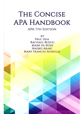 预订 The Concise APA Handbook: APA 7th Edition 简洁的APA手册：APA第7版: 9781648021831