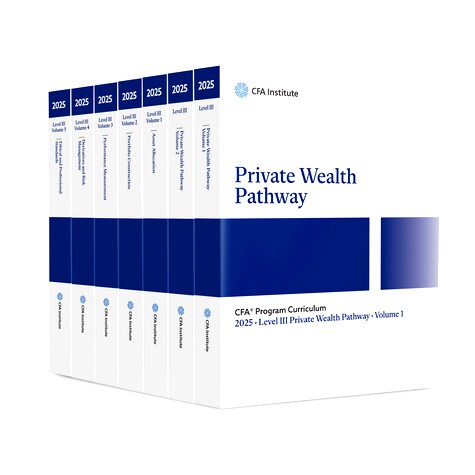 预订 2025 Cfa Program Curriculum Level Iii Private Wealth Box Set 2025注册金融分析师课程3级 私人财富箱 盒装套装: 9781961