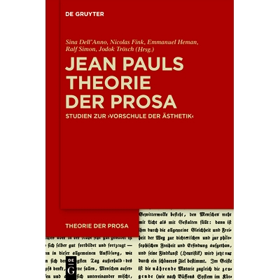 Studien zur ›Vorschule der Ästhetik‹