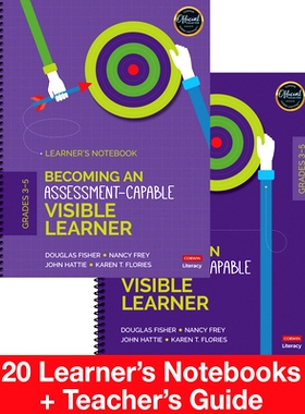 预订 Becoming an Assessment-Capable Visible Learner, Grades 3-5: Classroom Pack: 9781544331843