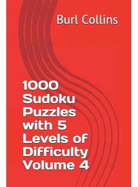 预订 1000 Sudoku Puzzles with 5 Levels of Difficulty Volume 4: 9781730739248