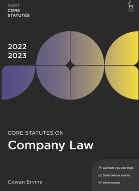 [预订]Core Statutes on Company Law 2022-23 9781509960361