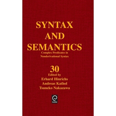 预订 Complex Predicates in Nonderivational Syntax 非派生句法中的复杂谓词: 9780126135305