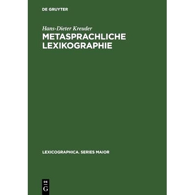 预订 Metasprachliche Lexikographie: Untersuchungen zur Kodifizierung der linguistischen Terminologie: 9783484391147
