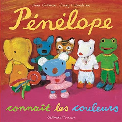 法语原版  贝贝熊识颜色 Pénélope conna?t les couleurs  儿童绘本 法语启蒙 颜色认知 BJ
