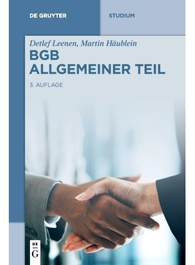 预订 BGB Allgemeiner Teil BGB常规部分: 9783110602869