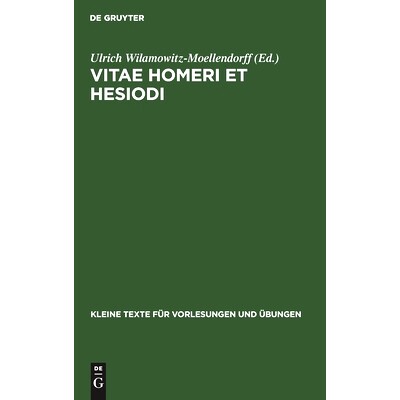 预订 Vitae Homeri et Hesiodi: In usum scholarum: 9783111000237
