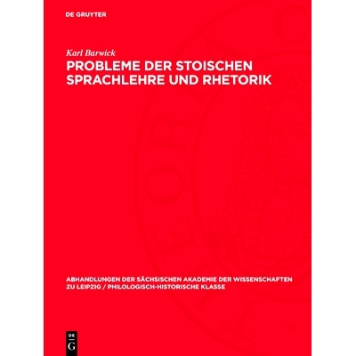 预订 Probleme der stoischen Sprachlehre und Rhetorik: 9783112741801