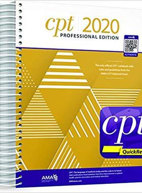【预售】CPT 2020 Professional Codebook and CPT Quickref App Package