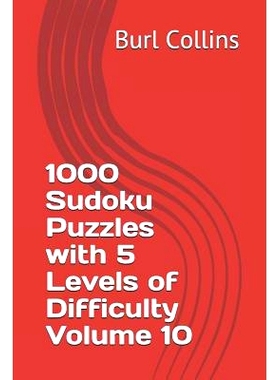 预订 1000 Sudoku Puzzles with 5 Levels of Difficulty Volume 10: 9781730755842