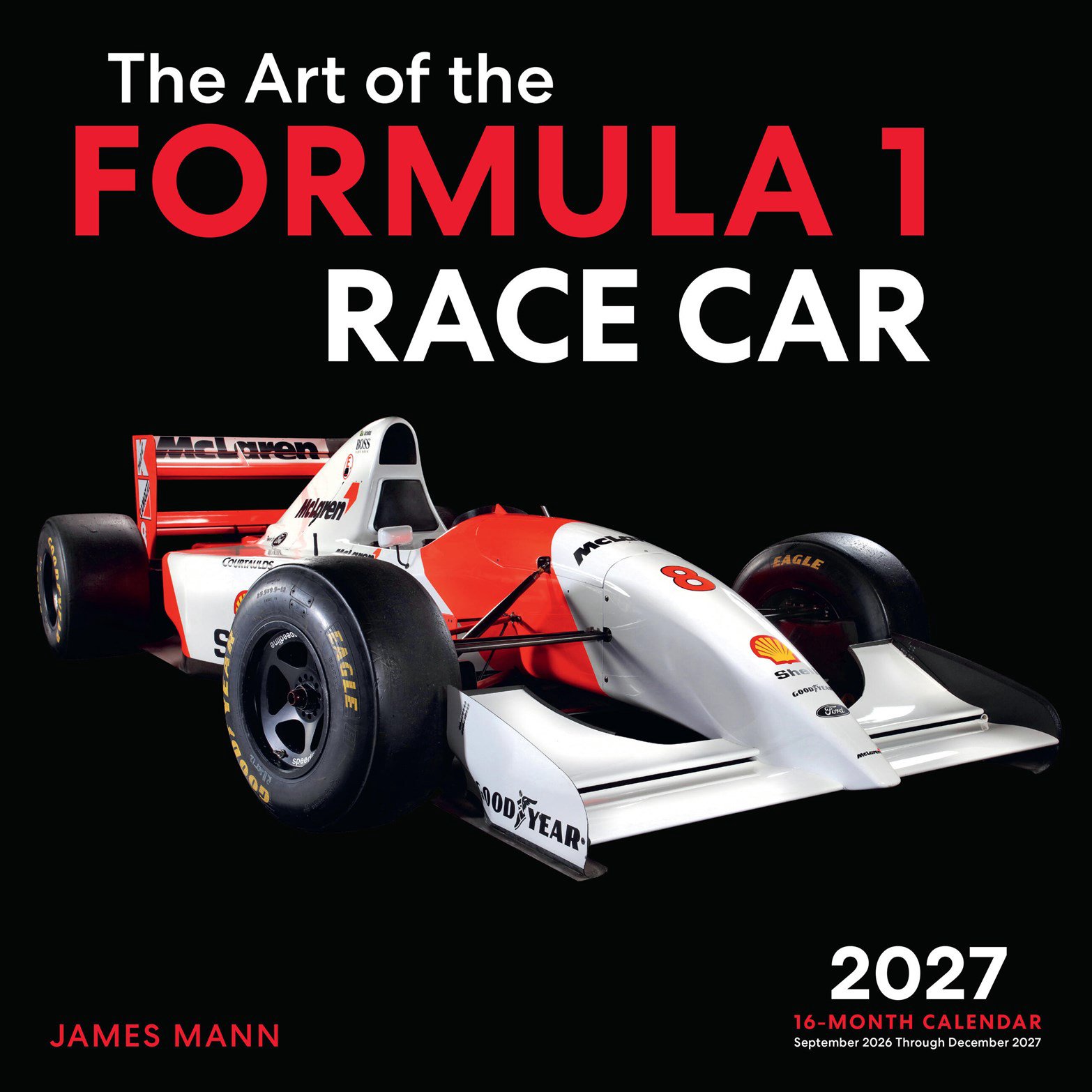 现货 2027年F1挂历 一级方程式赛车的艺术 海外进口日历 高清摄影 法拉利梅赛德斯迈凯伦 The Art of the Formula 1 Race Car