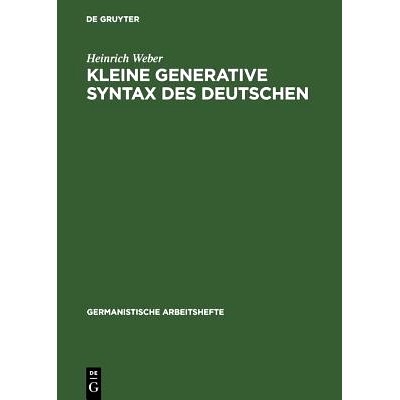 预订 Kleine generative Syntax des Deutschen: I. Traditionelle Syntax und generative Syntaxtheorie: 9783484250130