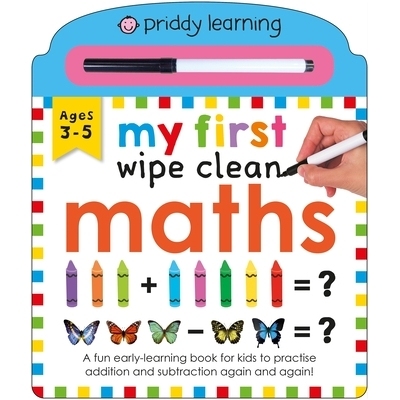 预订 My First Wipe Clean Maths: A fun early-learning book for kids to to practise addition and subtraction 我的*本可擦写