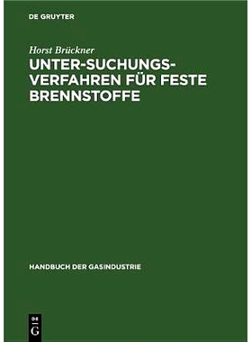 预订 Untersuchungsverfahren für feste Brennstoffe: 9783486773880