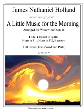 预订 A Little Music for the Morning: Seven Songs Arranged for Woodwind Quintet: 9781530215829