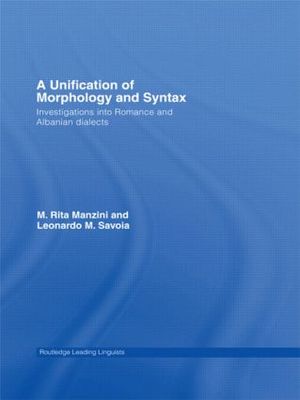 【预订】A Unification of Morphology and Syntax