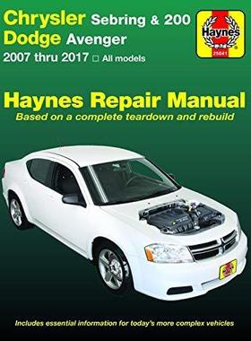 [预订]Chrsler Sebring Sedan & Dodge Avenger  07 - 17 9781620923306