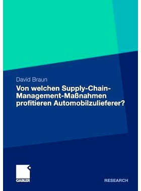 预订 Von welchen Supply-Chain-Management-Maßnahmen profitieren Automobilzulieferer?: Eine wertorientierte Analyse an de