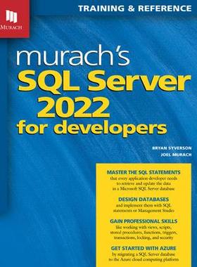 [预订]Murach’s SQL Server 2022 for Developers 9781943873067