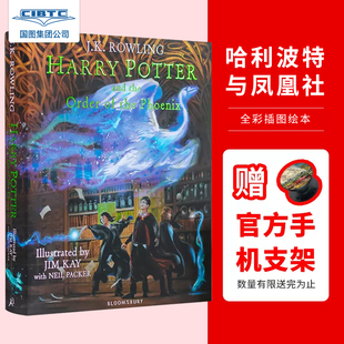 英文原版 Harry 哈利波特与凤凰社 精装 TheIllustratedEdition 现货 Order JK罗琳 彩绘插图 and Potter 英版 Phoenix the