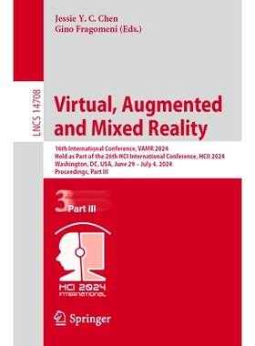 预订 Virtual, Augmented and Mixed Reality: 16th International Conference, Vamr 2024, Held as Part of the 26th Hci Intern