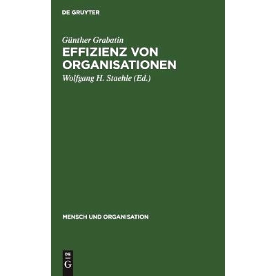 预订 Effizienz von Organisationen: 9783110084320