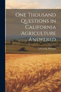 [预订]One Thousand Questions in California Agriculture Answered 9781020757181