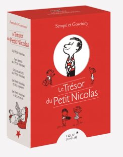 赠明信片 课外读物 小淘气尼古拉5本套装 Trésor Nicolas 法语原版 Petit 桑贝原著 Coffret 中小学小语种经典 礼品收藏