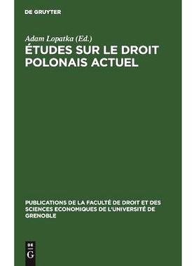 预订 Études sur le droit polonais actuel: 9783111052229
