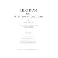 预订 Lexikon des frühgriechischen Epos Lfg. 20: pleurai – pwu 早期希腊史诗词典 20册.pleurai - pwu: 9783525255223