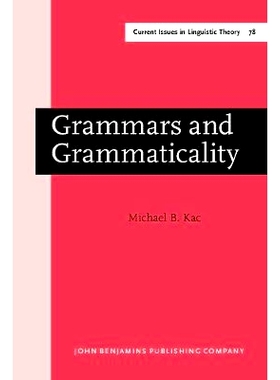预订 Grammars and Grammaticality.: 9789027235756
