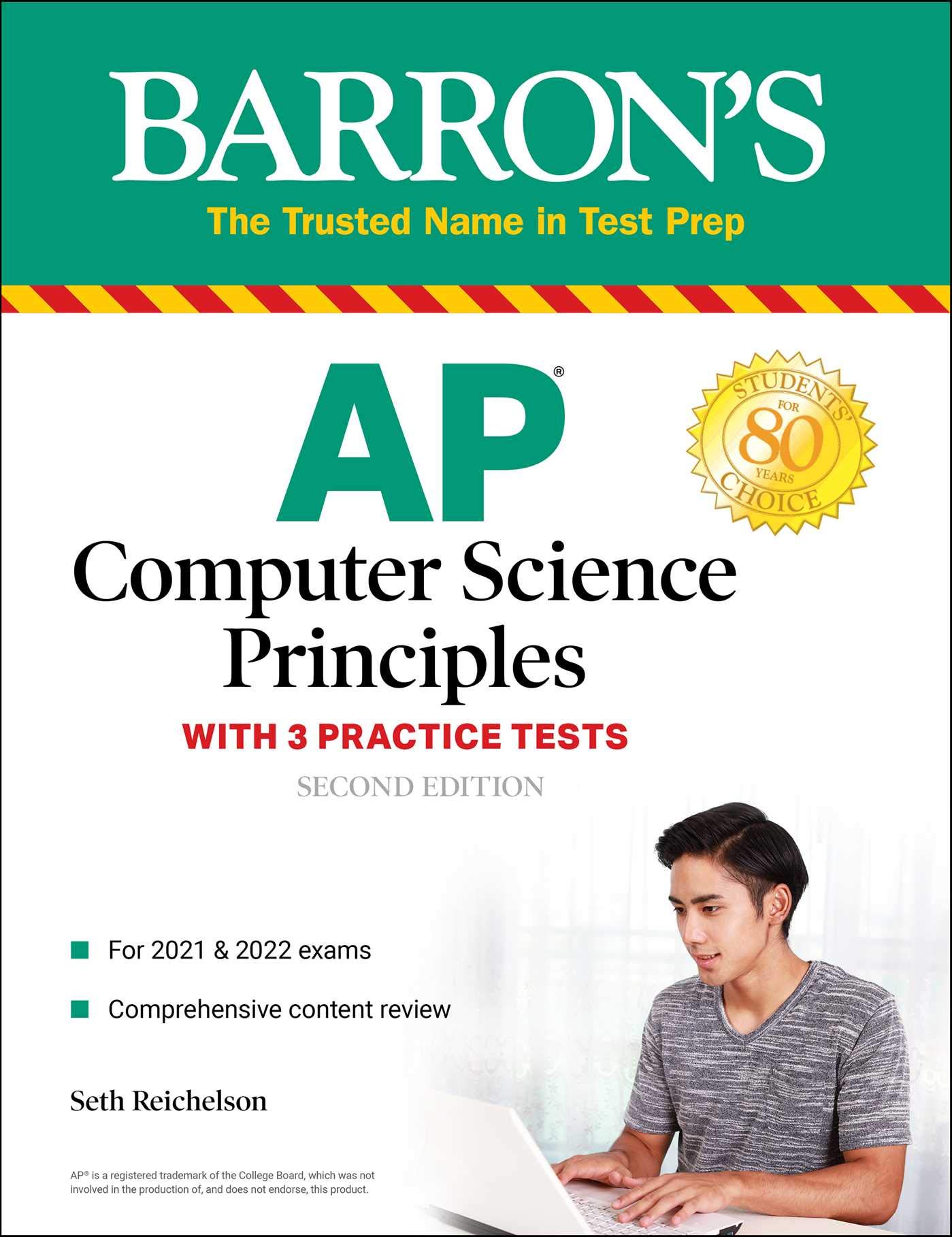 英文原版 巴朗AP计算机原理 第2版 AP Computer Science Principles with 3 Practice Tests (Barron's Test Prep) BJ