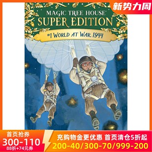 Magic 英文原版 War 现货 Tree Edition World Super 神奇树屋超级系列：第二次世界大战 House 1944