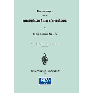 den Energieverlust Turbinenkanälen Untersuchungen 9783662318003 über Wassers 预订 des