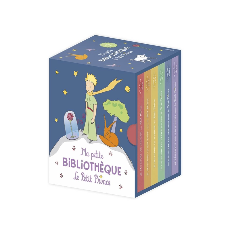 现货 小王子 我的小图书馆 幼儿小语种启蒙 全彩纸板书 法语原版 Le Petit Prince ma petite bibliothèque