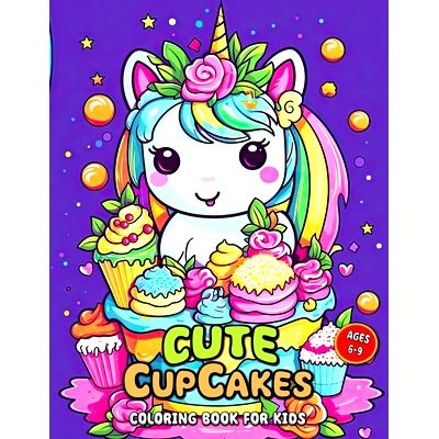预订 Cute Cupcakes Coloring Book for Kids: Little Bakers’ Coloring Book: Cute Cupcakes Galore!: 9798865789826