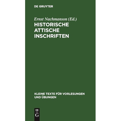 预订 Historische attische Inschriften: 9783111272986