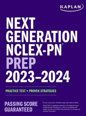 [预订]Next Generation Nclex-PN Prep 2023-2024: Practice Test + Proven Strategies 9781506280295