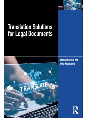 预订 Translation Solutions for Legal Documents: 9781032762937