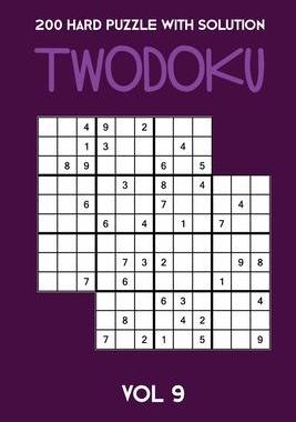 [预订]200 Hard Puzzle With Solution Twodoku Vol 9: Two overlapping Sudoku, puzzle booklet, 2 puzzles per p 9781671788336