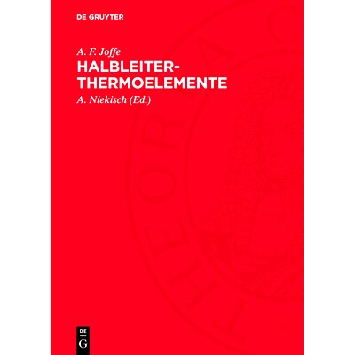 预订 Halbleiter-Thermoelemente: 9783112762240