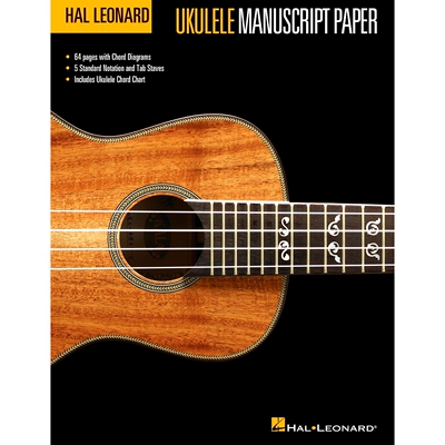 预订 Hal Leonard Ukulele Manuscript Paper: 9781423481997