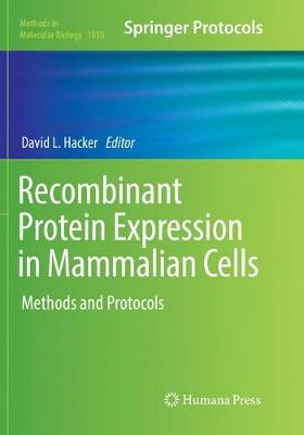 【预订】Recombinant Protein Expression in Mammalian Cells: Methods and Protocols